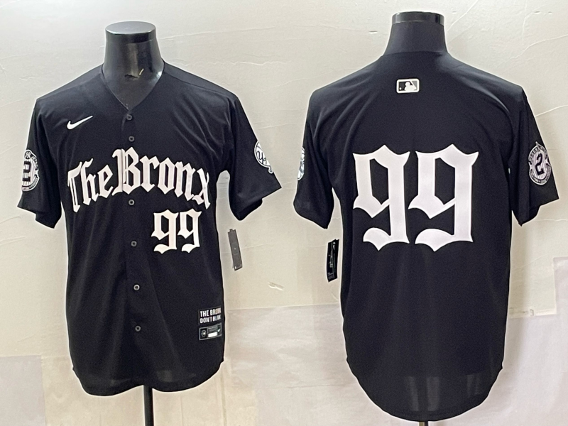 Men New York Yankees #99 Judge black MLB 2025 Nike jersey 0024
